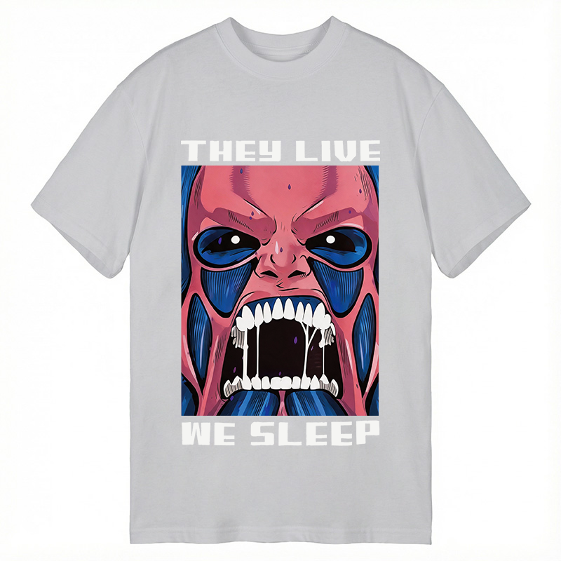Modecanvas They Live We Sleep DTG Printing Classic T-Shirt-modecanvas