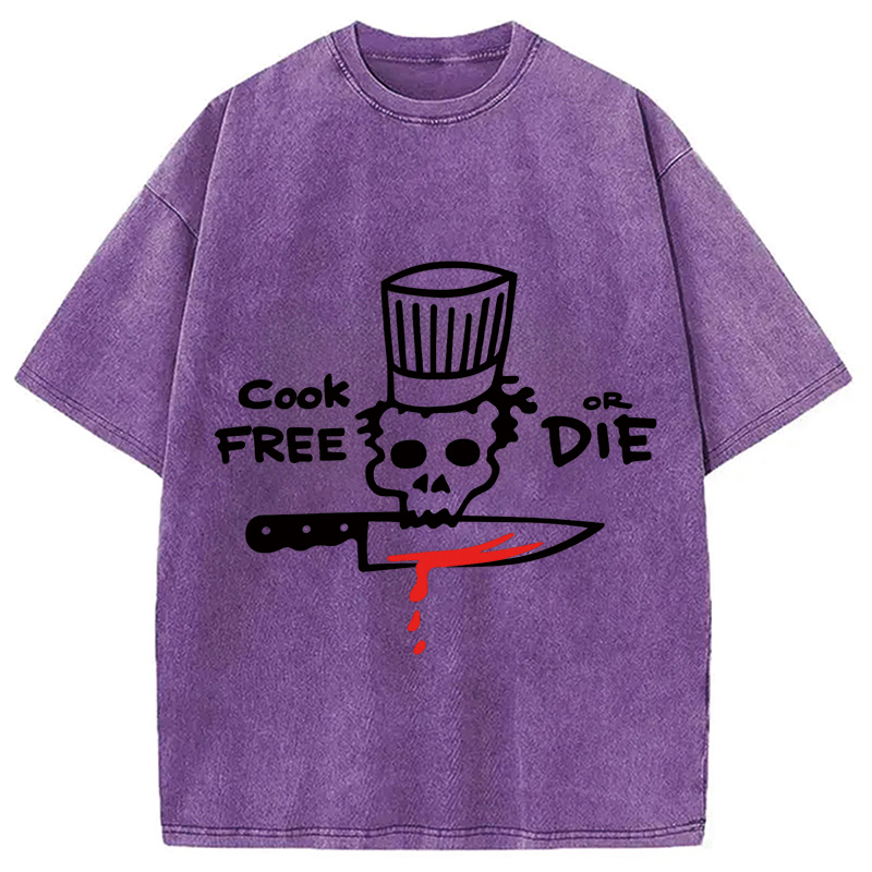 Modecanvas Cook Free or Die Washed T-Shirt