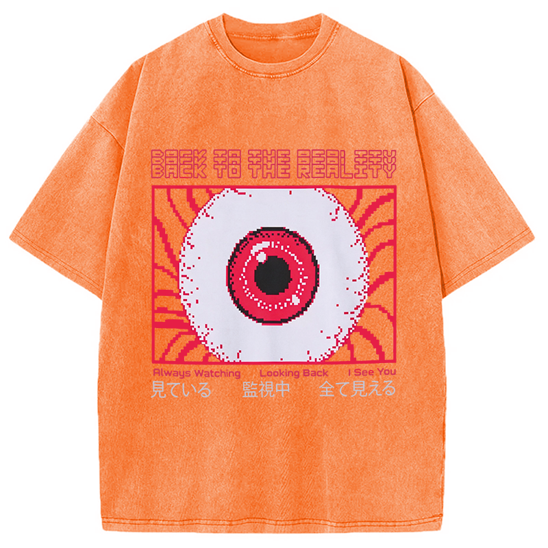 Modecanvas Under Surveillance DTG Printing Washed T-Shirt