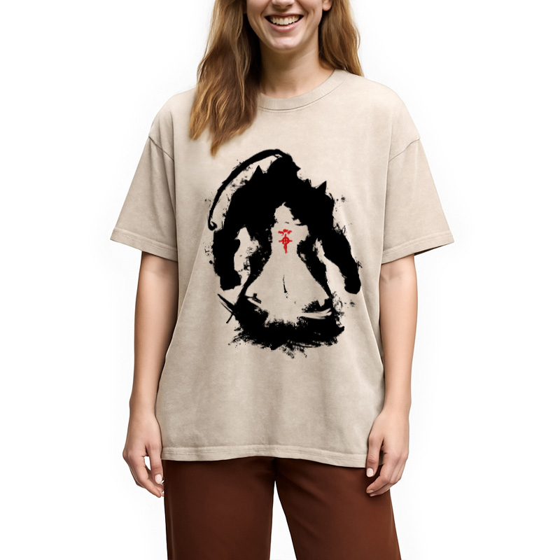 Modecanvas Elric Brothers - FMA Washed T-Shirt