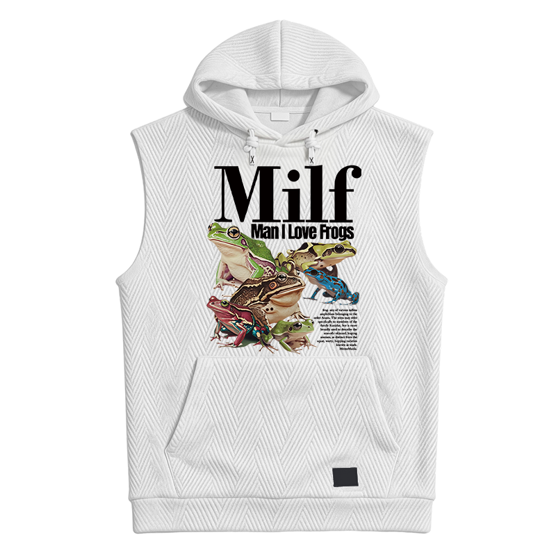 Modecanvas Man I Love Frogs Meme Hooded Tank