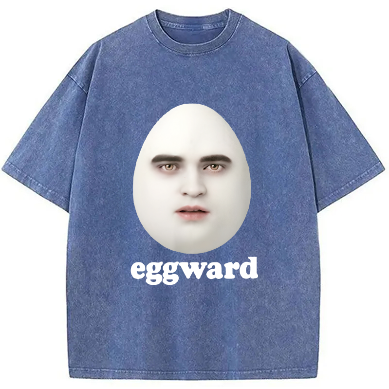 Modecanvas Eggward Funny Meme Washed T-Shirt