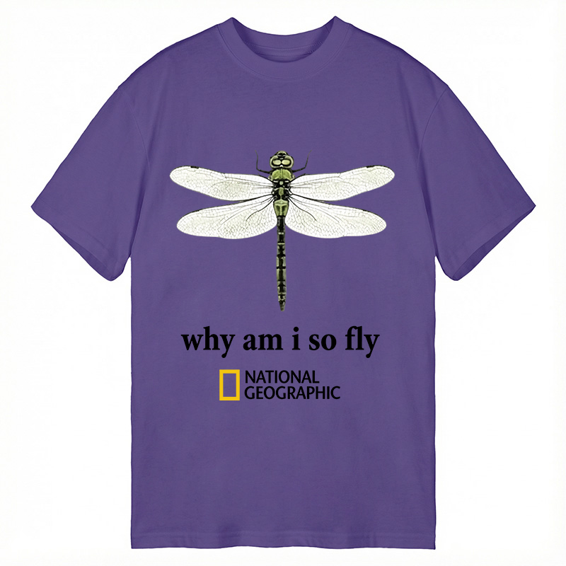 Modecanvas National Geographic Dragonfly DTG Printing Classic T-Shirt-modecanvas