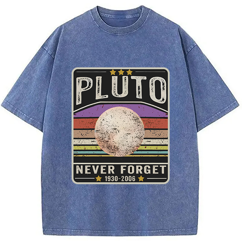 Modecanvas Always a Planet in Our Hearts Washed T-Shirt-modecanvas