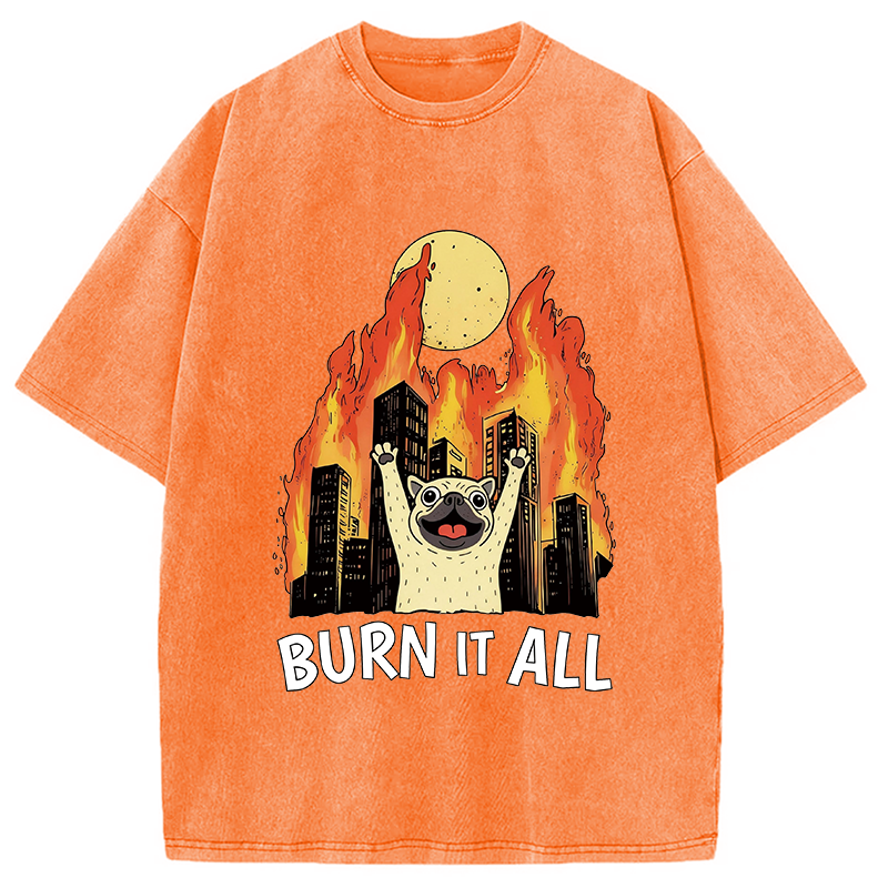 Modecanvas Burn It All DTG Printing Washed T-Shirt