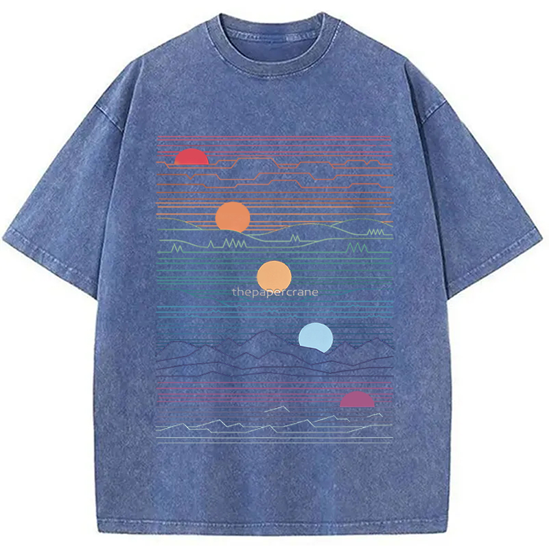 Modecanvas Under One Sun DTG Printing Washed T-Shirt