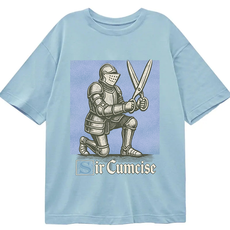 Modecanvas Funny Knight Meme DTG Printing Classic T-Shirt-modecanvas