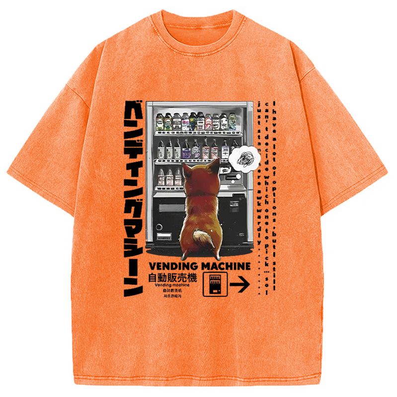 Modecanvas Japanese Vending Machine Washed T-Shirt
