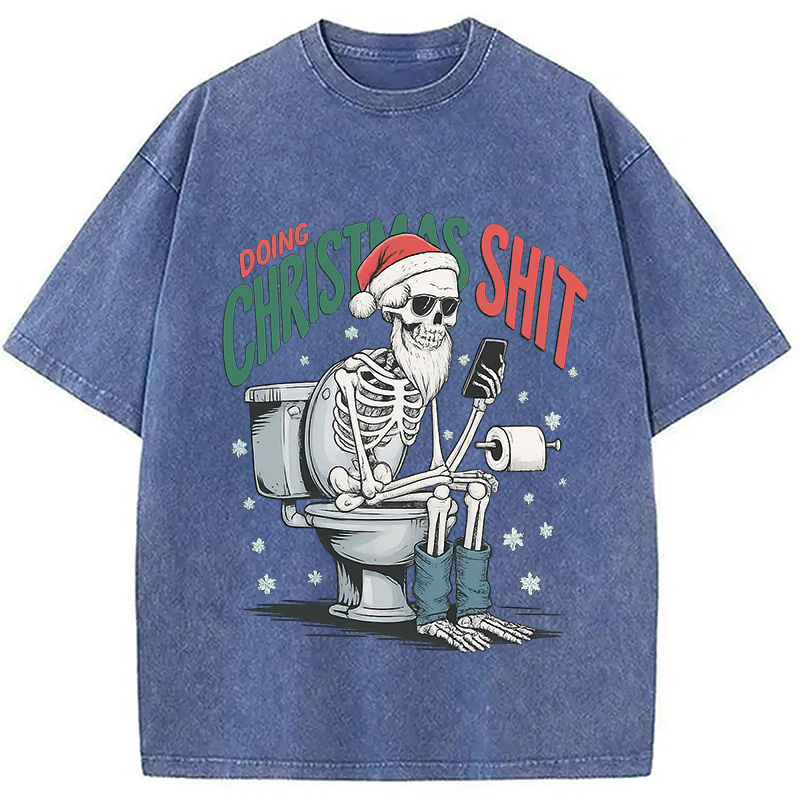Modecanvas Doing Christmas Shit Washed T-Shirt