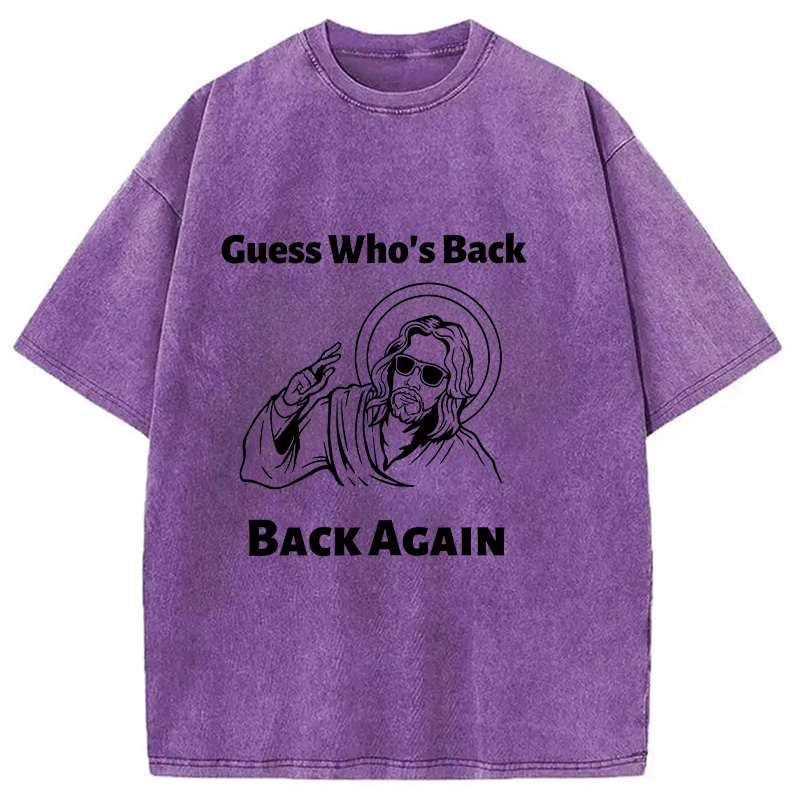 Modecanvas Funny Easter Jesus DTG Printing Washed T-Shirt