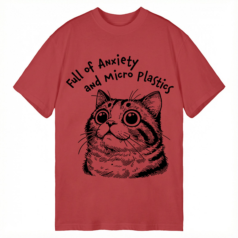 Modecanvas Full of Anxiety and Microplastics DTG Printing Classic T-Shirt-modecanvas