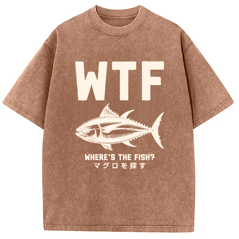 Modecanvas Finding Tuna Washed T-Shirt