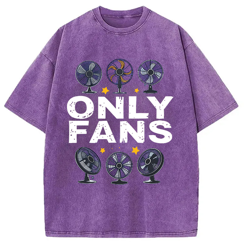 Modecanvas Only Fans Humor DTG Printing Washed T-Shirt