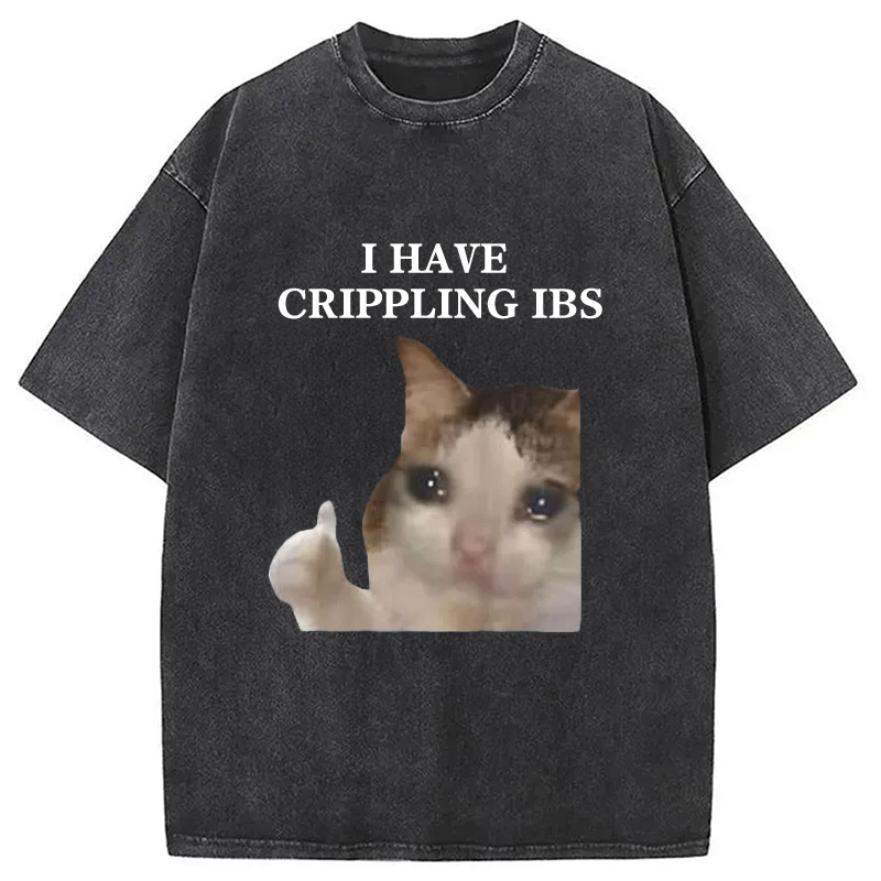 Modecanvas I Have Crippling IBS Washed T-Shirt