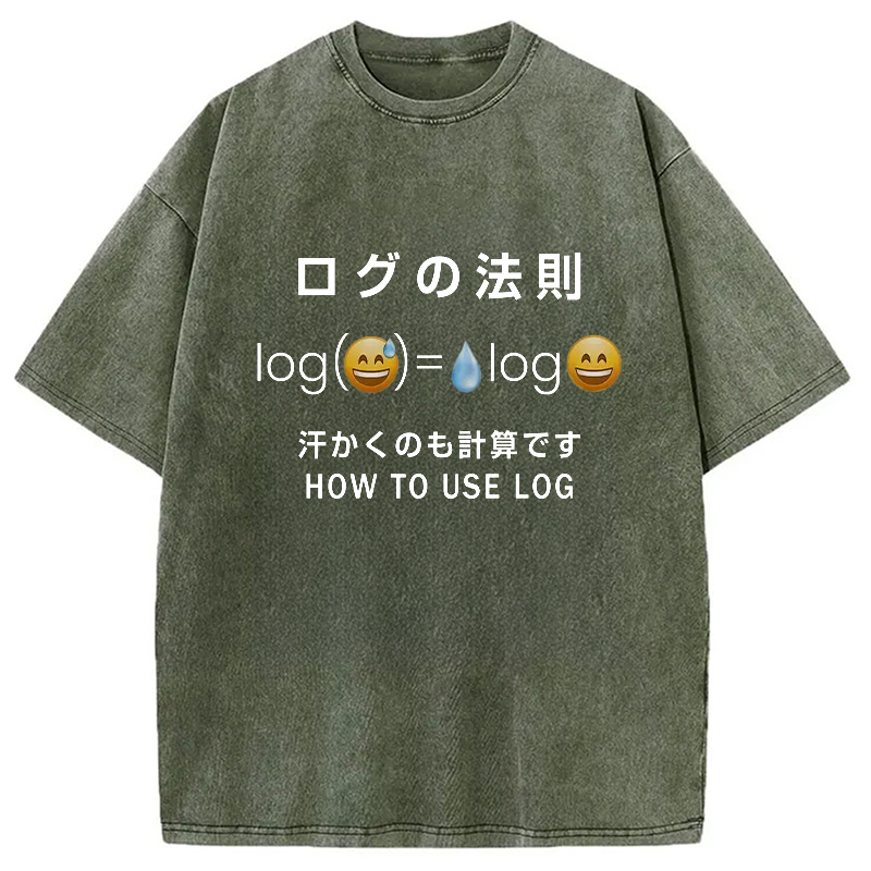 Modecanvas Funny How To Use Log Washed T-Shirt
