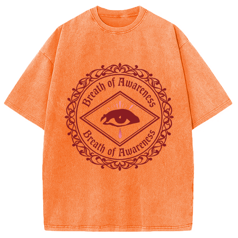 Modecanvas Breath Of Awareness DTG Printing Washed T-Shirt