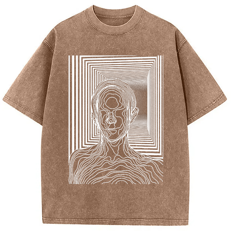 Modecanvas Utopia Journey DTG Printing Washed T-Shirt-modecanvas