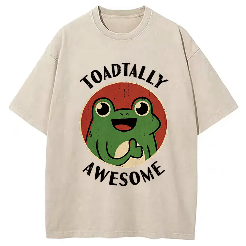 Modecanvas Toadtally Awesome DTG Printing Washed T-Shirt