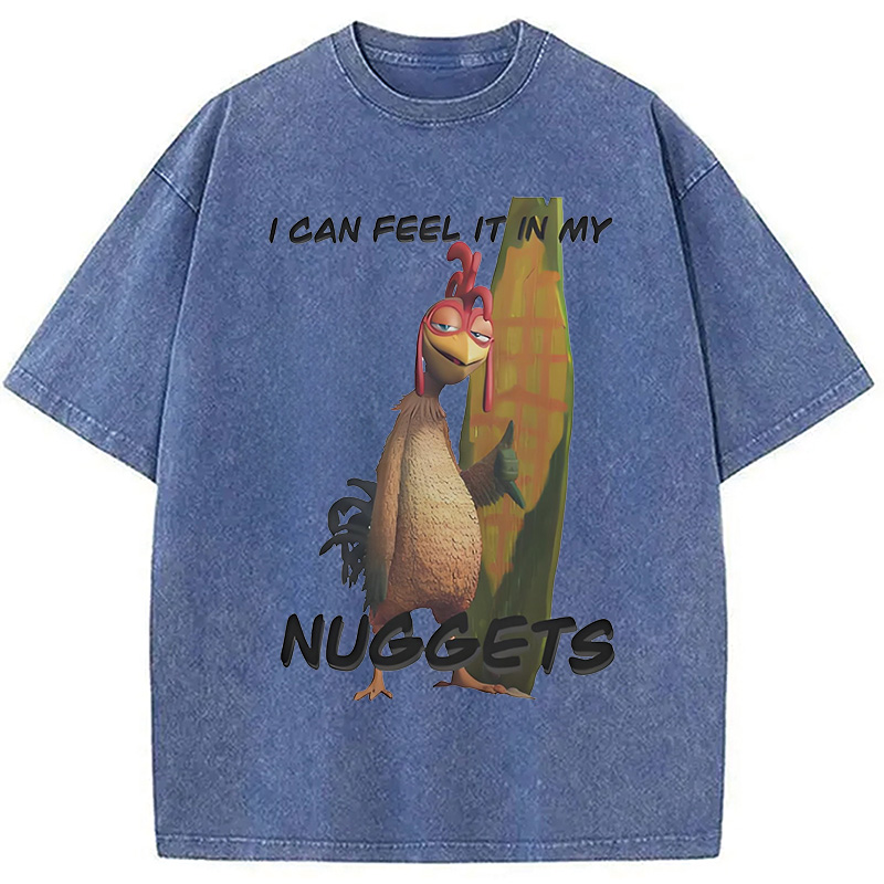 Modecanvas Chicken Joe Washed T-Shirt-modecanvas