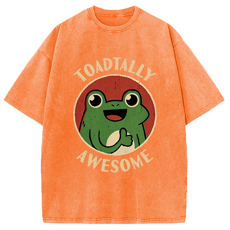 Modecanvas Toadtally Awesome DTG Printing Washed T-Shirt