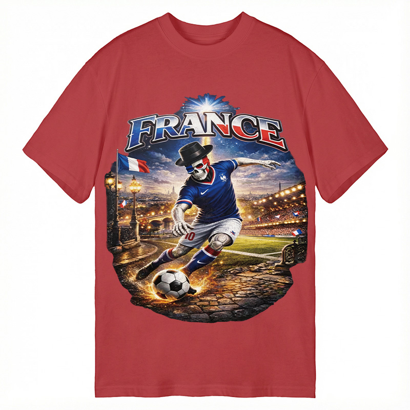 Modecanvas France Soccer DTG Printing Classic T-Shirt-modecanvas