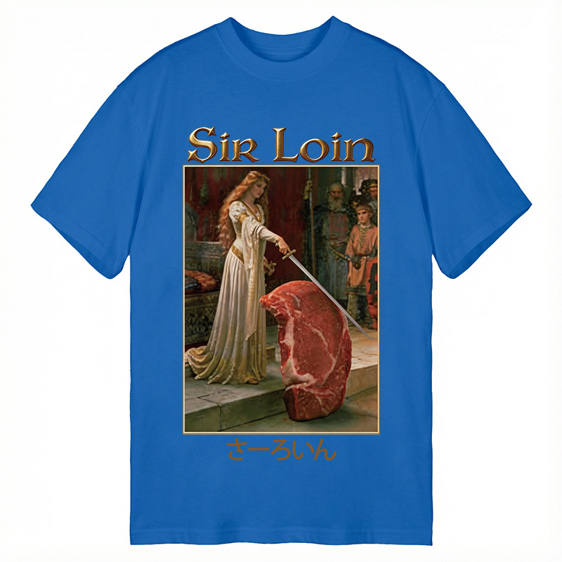 Modecanvas Sir Loin Sirloin Steak Meme DTG Printing Classic T-Shirt-modecanvas