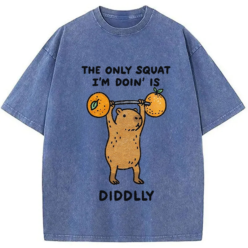 Modecanvas Diddly Capybara Washed T-Shirt