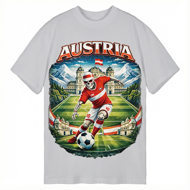 Modecanvas Austria Soccer DTG Printing Classic T-Shirt-modecanvas