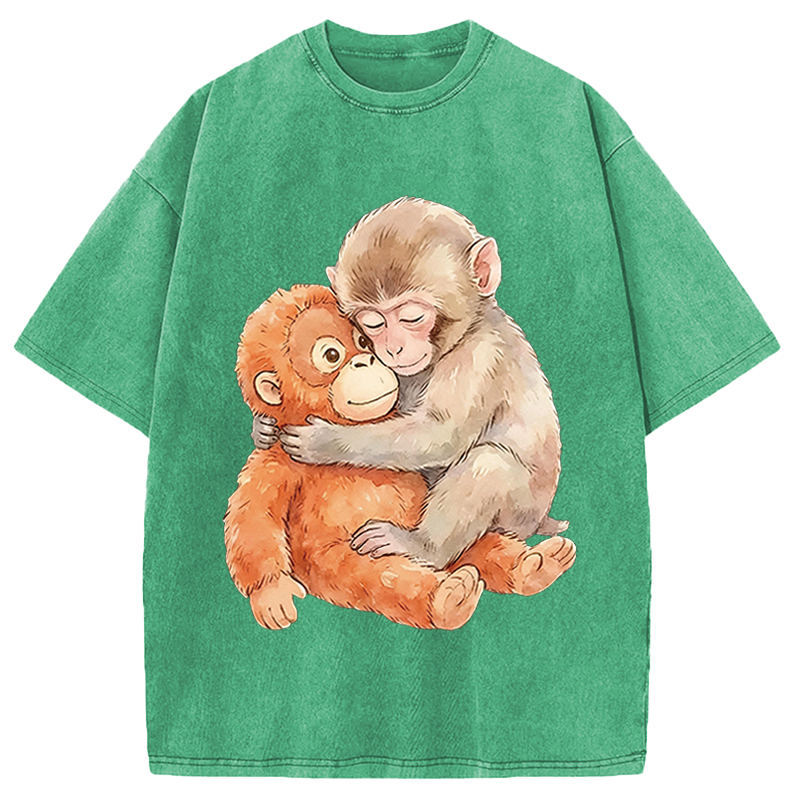 Modecanvas Poor Punch DTG Printing Washed T-Shirt