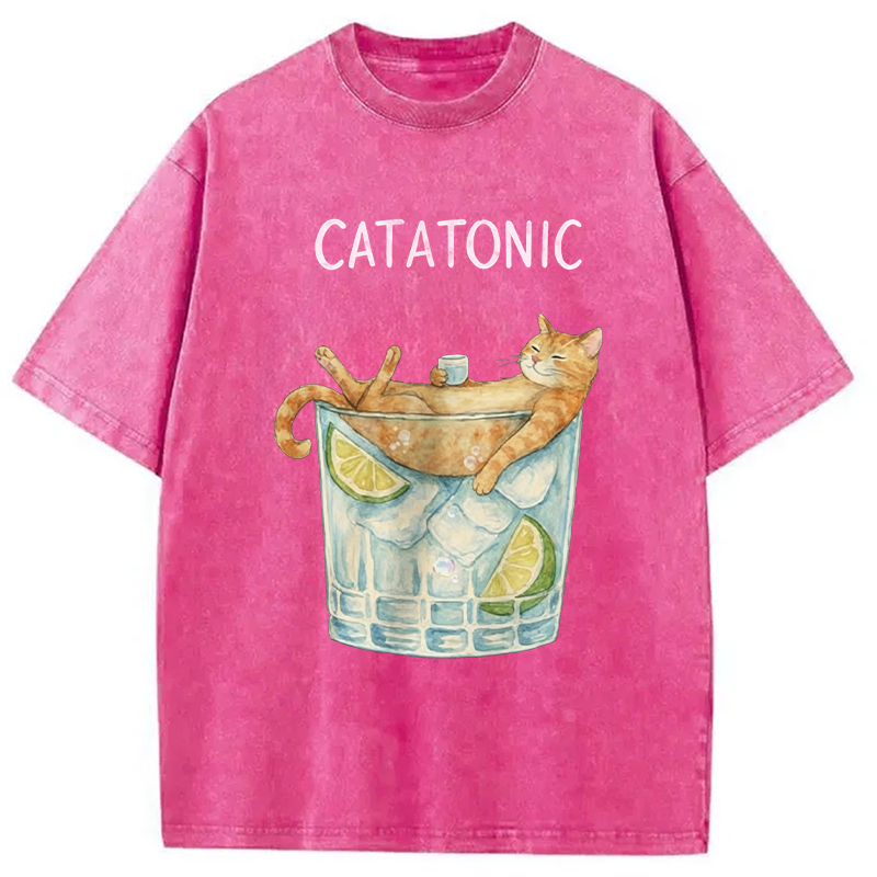 Modecanvas Catatonic DTG Printing Washed T-Shirt