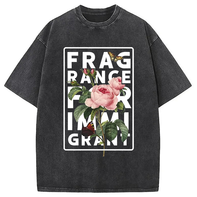 Modecanvas Fragrance For Immigrant DTG Printing Washed T-Shirt
