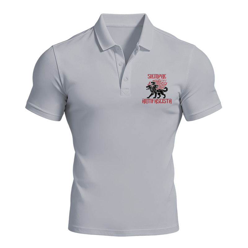 Modecanvas Siempre Antifascista Fire Polo Shirt