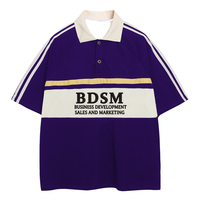 Modecanvas BDSM Polo Embroidered T-Shirt