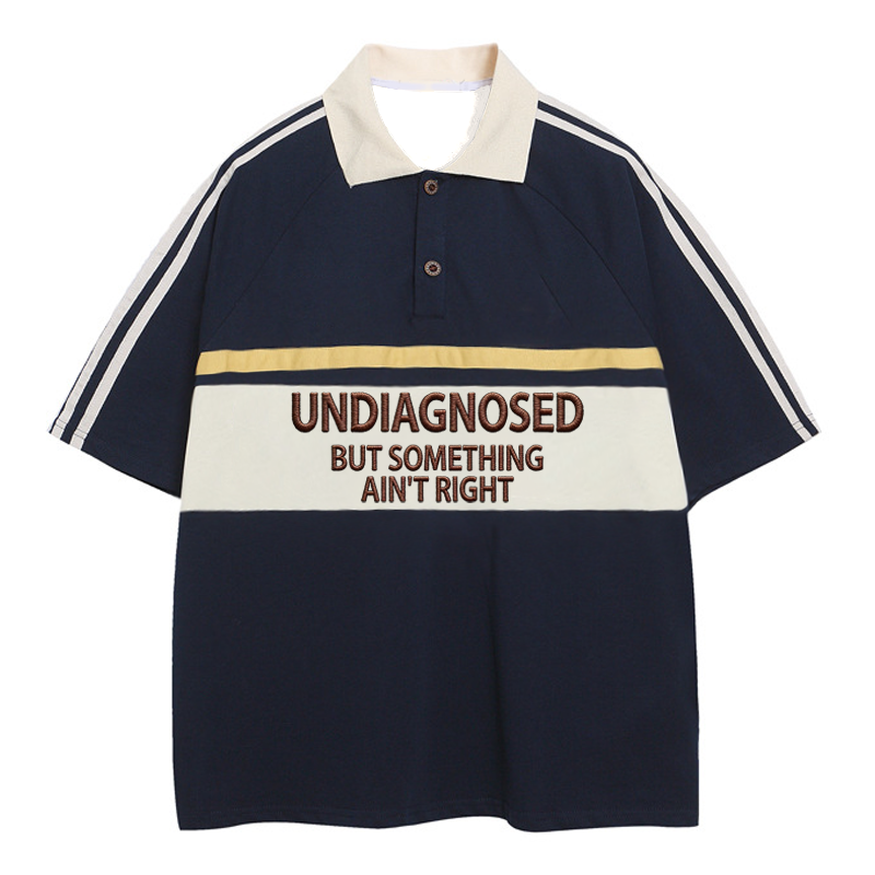 Modecanvas Undiagnosed Polo Embroidered T-Shirt