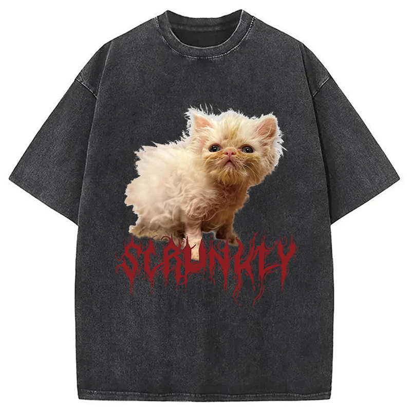 Modecanvas Scrunkly Wisp DTG Printing Washed T-Shirt