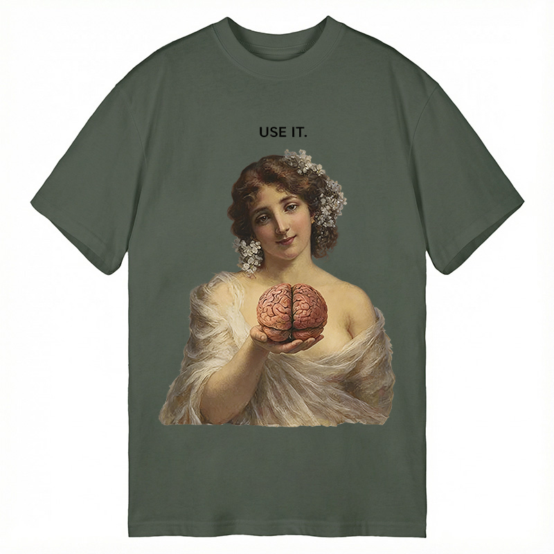 Modecanvas Use Your Brain DTG Printing Classic T-Shirt-modecanvas