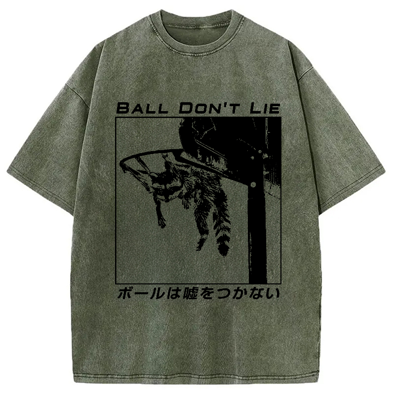 Modecanvas The Ball Doesn't Lie Washed T-Shirt