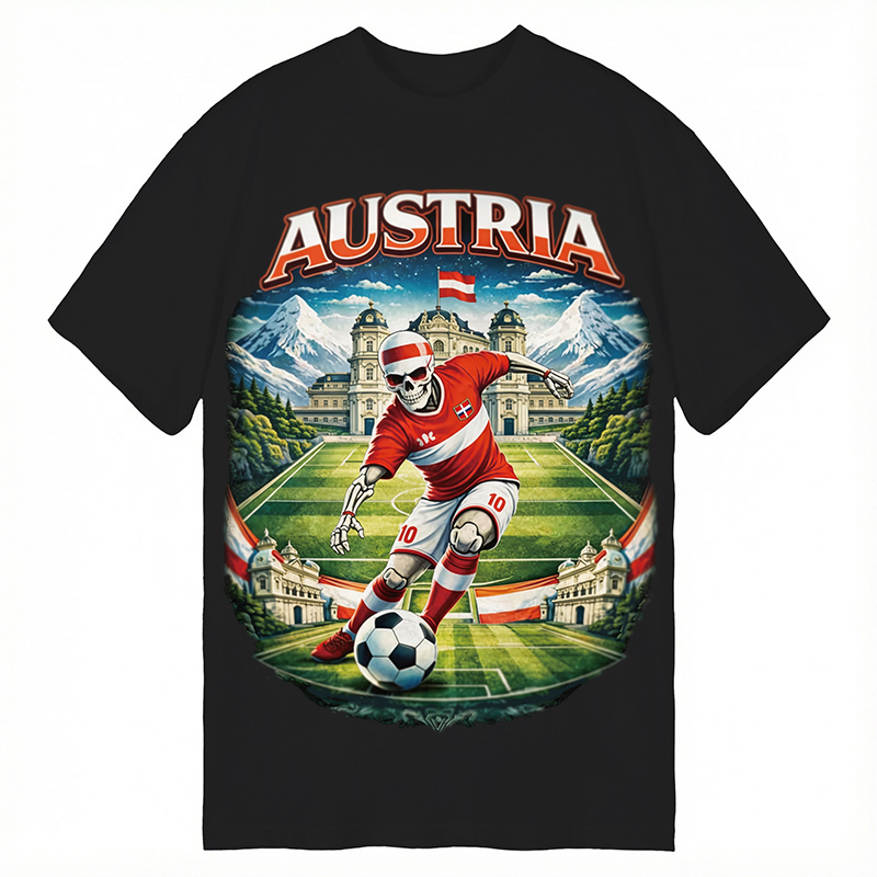 Modecanvas Austria Soccer DTG Printing Classic T-Shirt-modecanvas