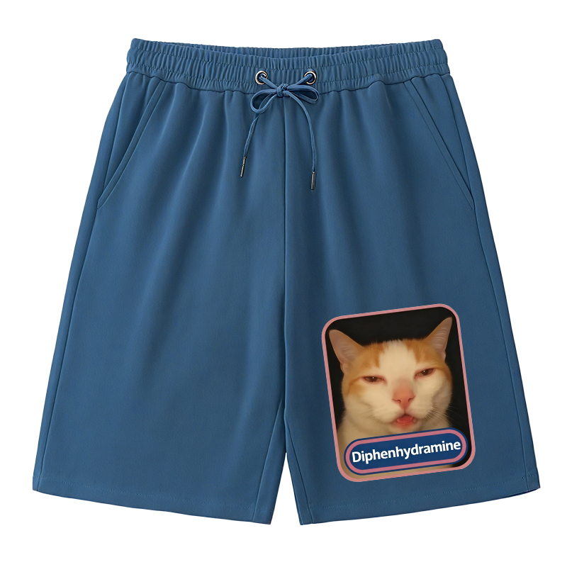 Modecanvas Pink Diphenhydramine Meme Cat Classic Short
