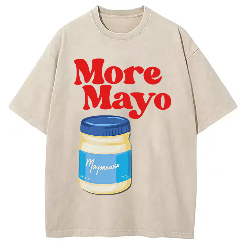 Modecanvas More Mayo Washed T-Shirt