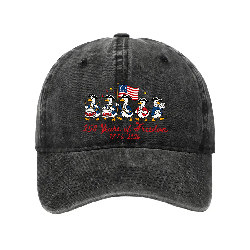 Modecanvas American 250th Anniversary Funny Goose Washed Cap