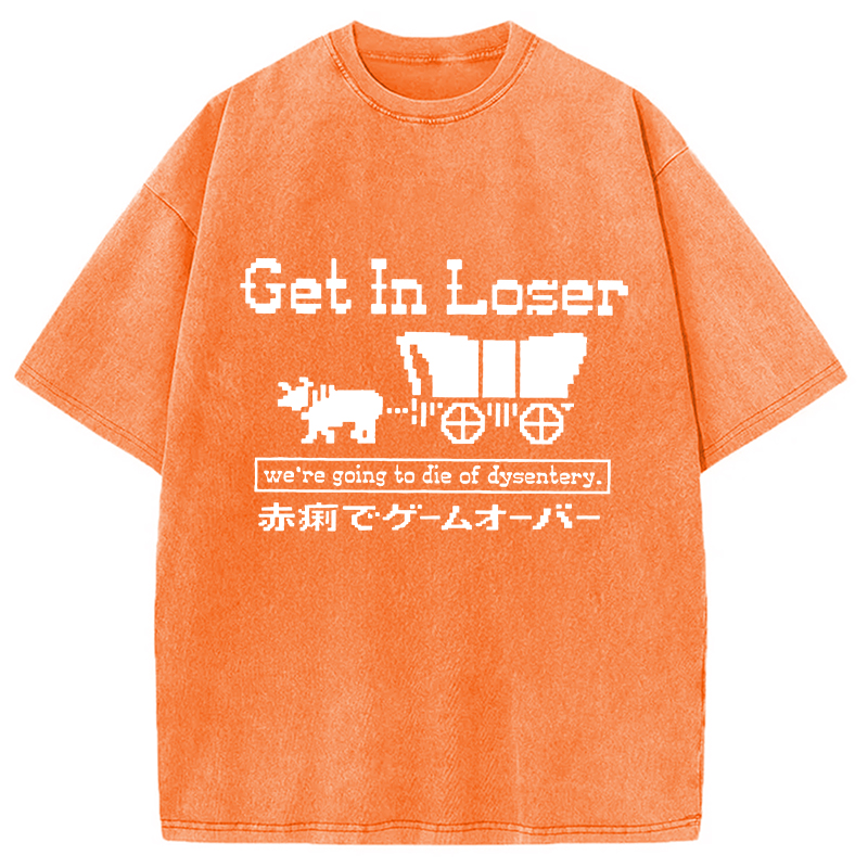 Modecanvas Died Of Dysentery Washed T-Shirt