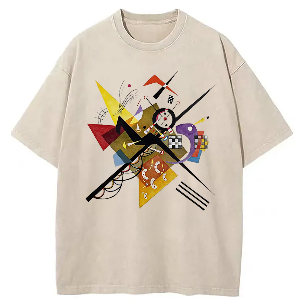 Modecanvas On White Fine Art Washed T-Shirt