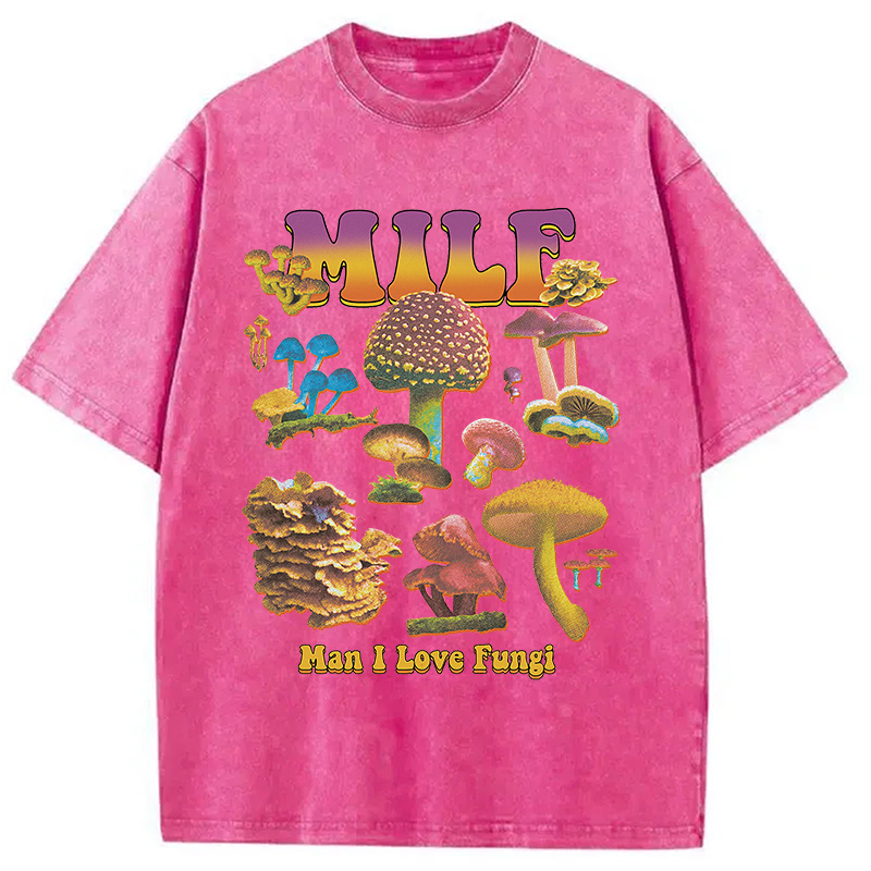 Modecanvas MILF Fungi Washed T-Shirt