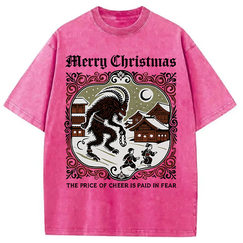 Modecanvas The Price of Cheer is Paid in Fear Washed T-Shirt