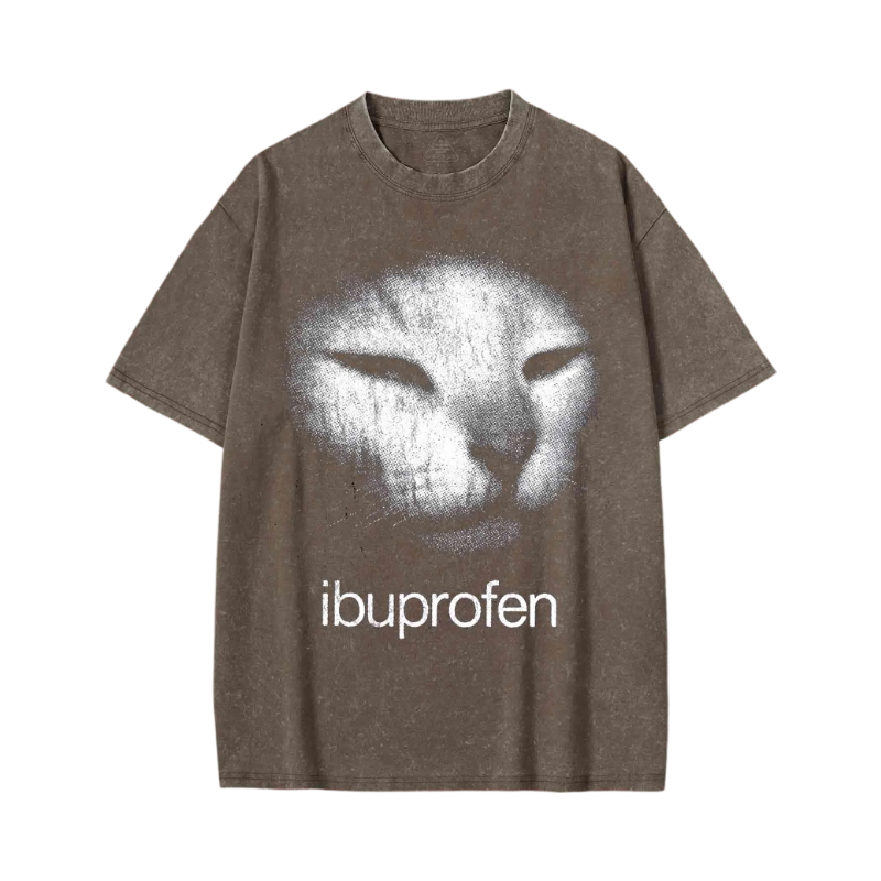 Modecanvas I Need Ibuprofen Funny Washed T-shirt