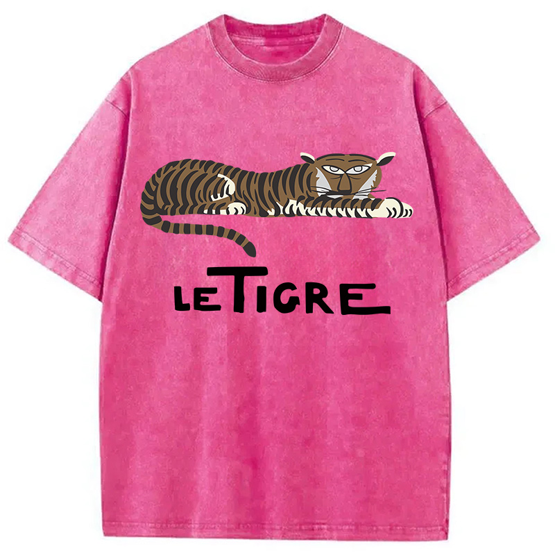 Modecanvas Le Tigre Washed T-Shirt