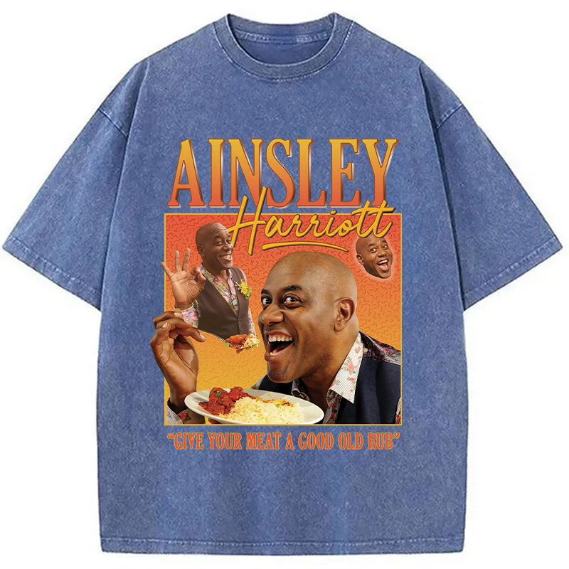 Modecanvas Ainsley Harriott Homage Washed T-Shirt