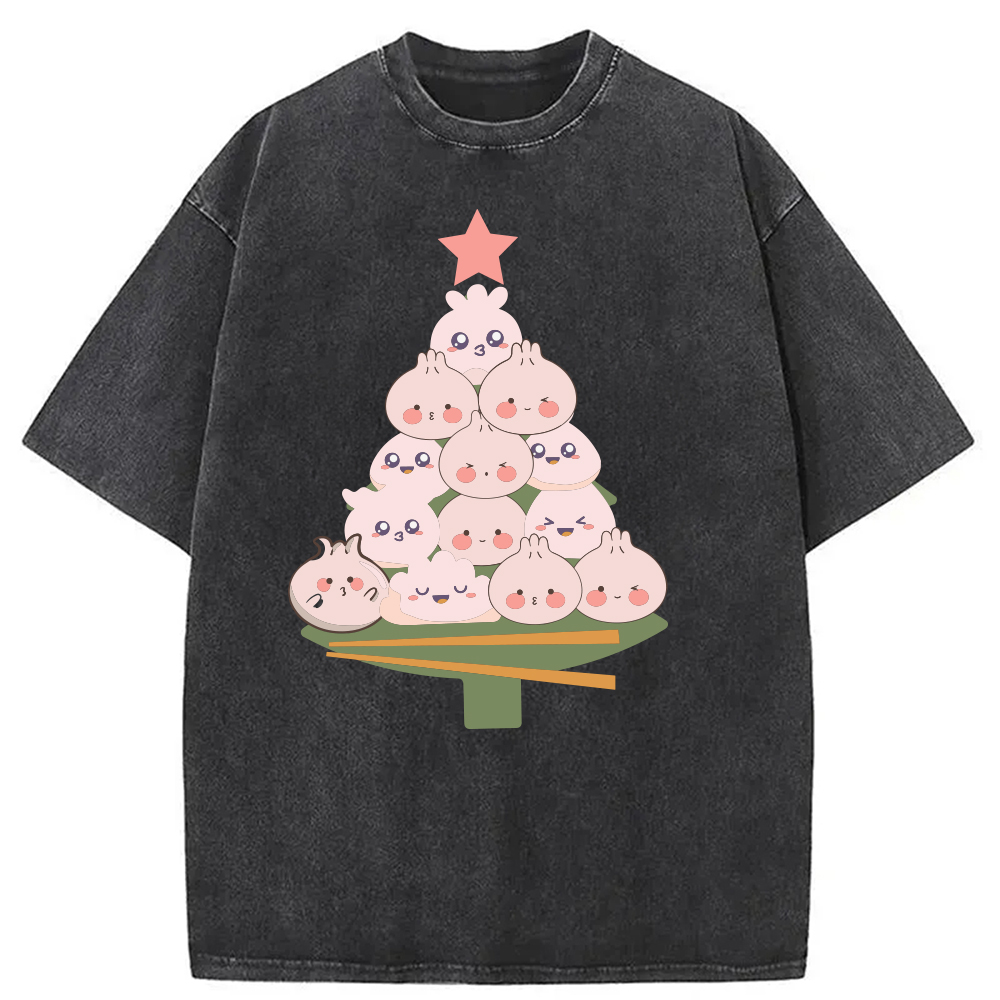 Modecanvas Bao Christmas Washed T-Shirt