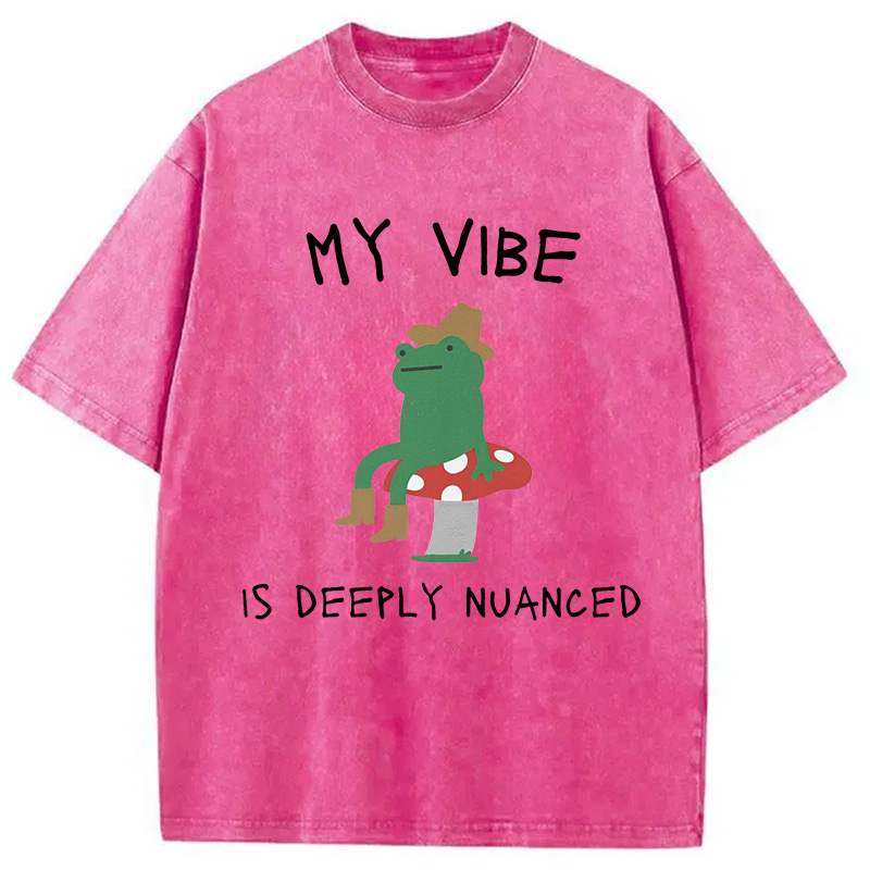 Modecanvas My Vibe Washed T-Shirt